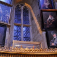 Props and portraits - The headmasters of Hogwarts with the Sword of Gryffindor