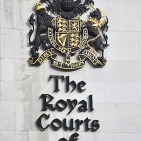 Royal Courts of Justice detail - name